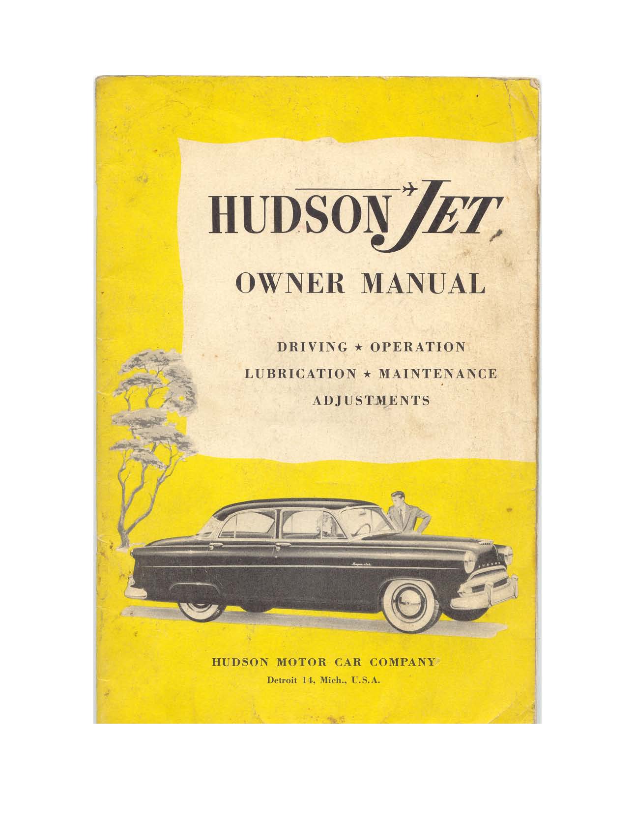 1953 Hudson Jet Owners Manual